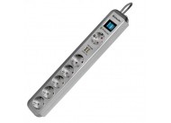 Сетевой фильтр Defender DFS 505 USB Charger 6 розеток, 5.0 м, 2 USB порта